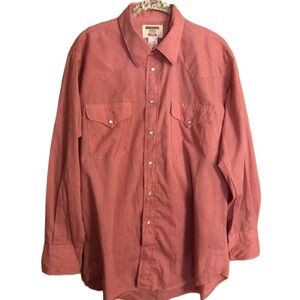 Ruddock Western Checkered Shirt with Pearl Snaps Size 16 1/2 -33